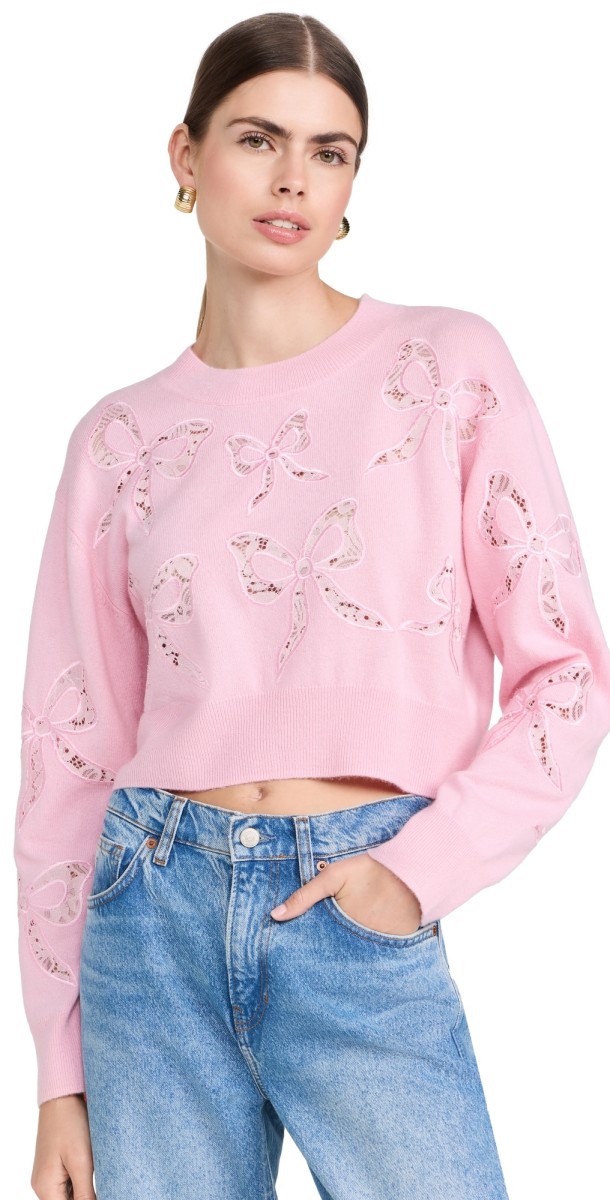 LoveShackFancy Parson Pullover Sweet Peony