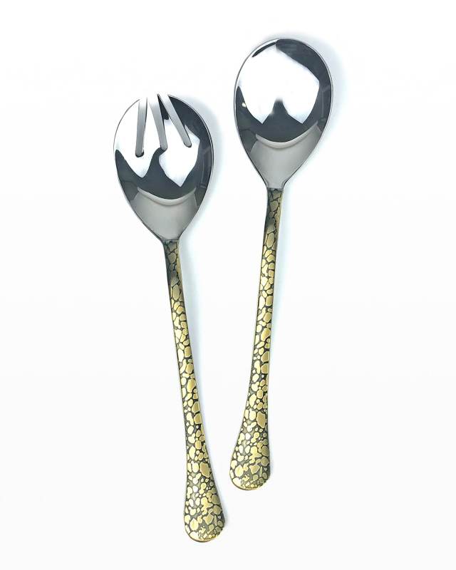 Panthera Gold Salad Servers