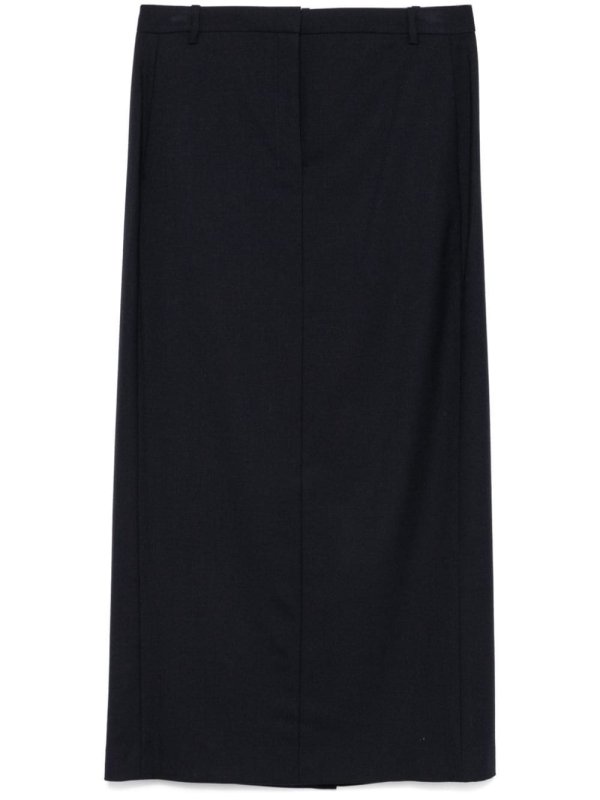 concealed-fastening midi skirt