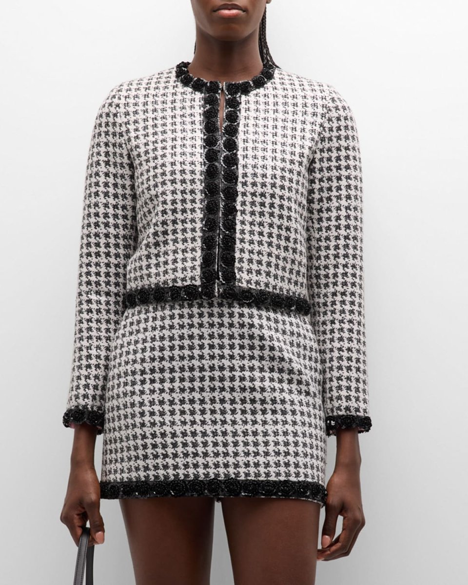 Rosebud Houndstooth Jacket