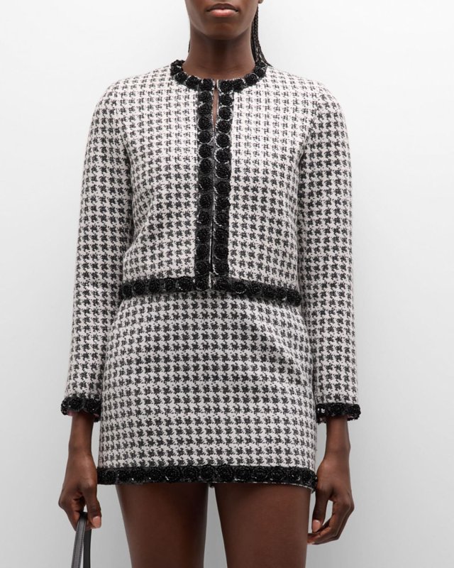 Rosebud Houndstooth Jacket