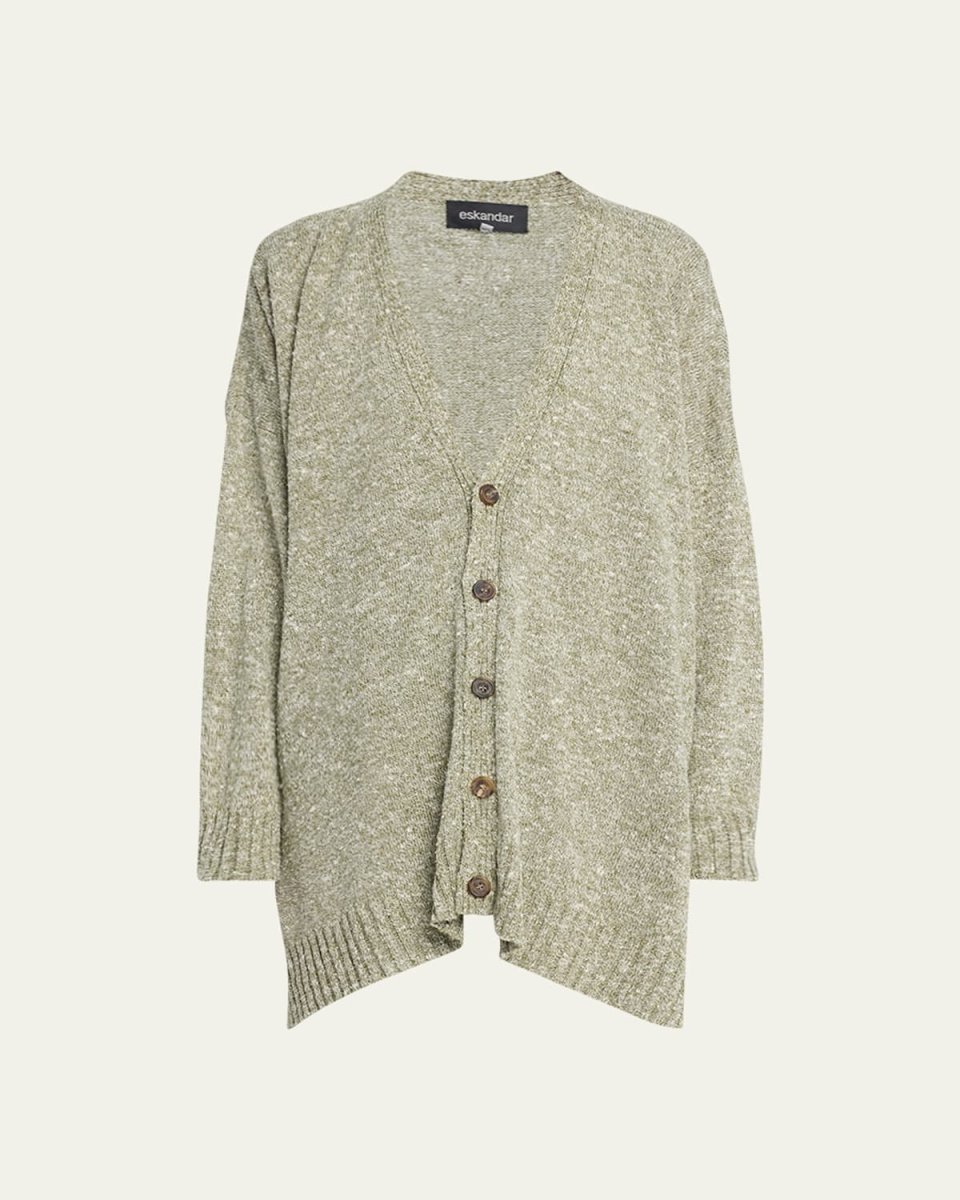 V-Neck Cardigan (Mid Plus Length)