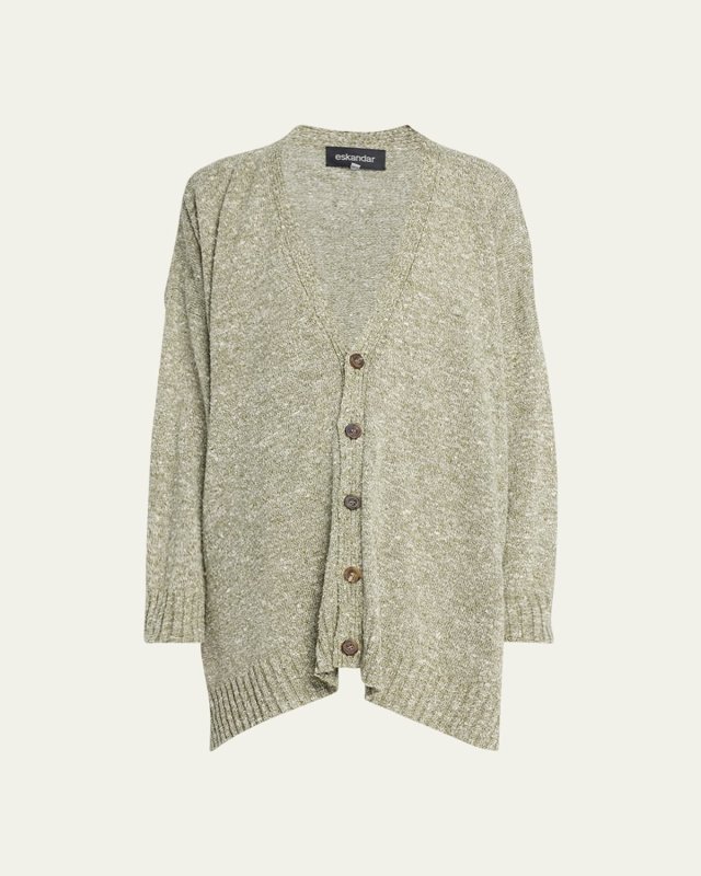 V-Neck Cardigan (Mid Plus Length)