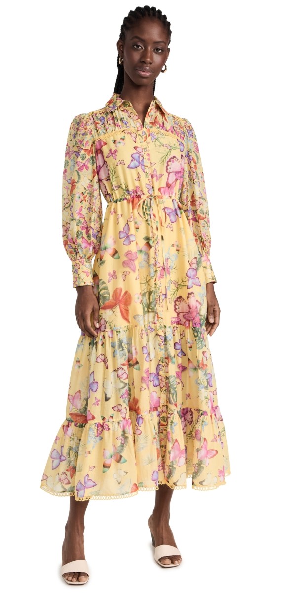 Charo Ruizotusong Dress Yellow Borbo