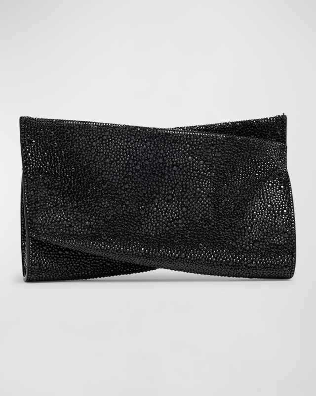 Loubitwist Small Clutch in Strass