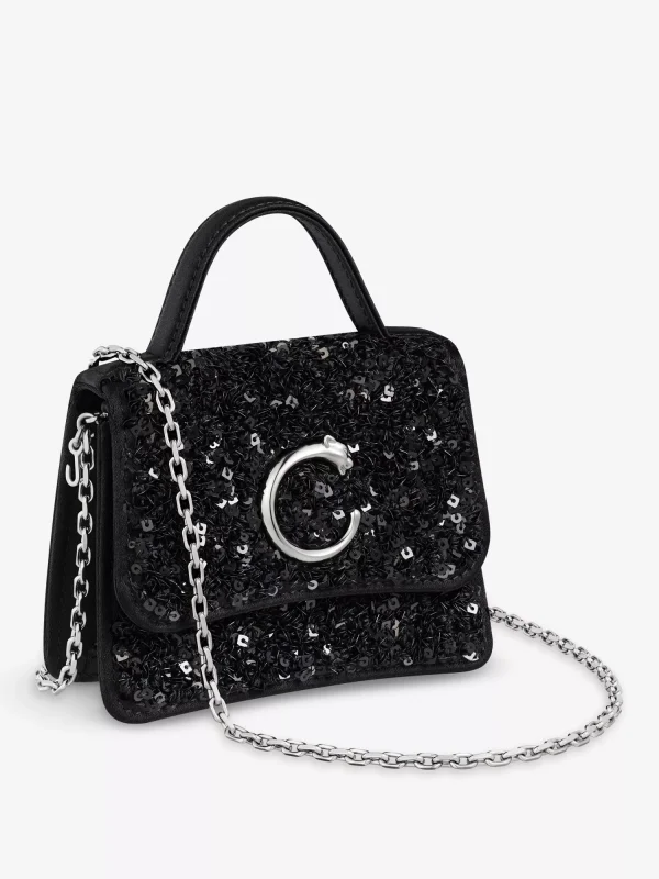 Cartier Panthère de Cartier micro recycled-nylon top-handle bag