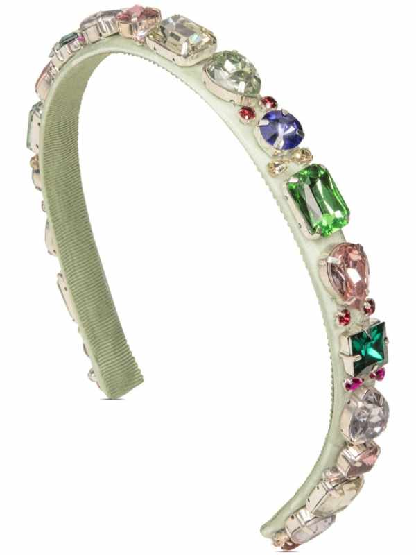 Lucia crystal-embellished headband