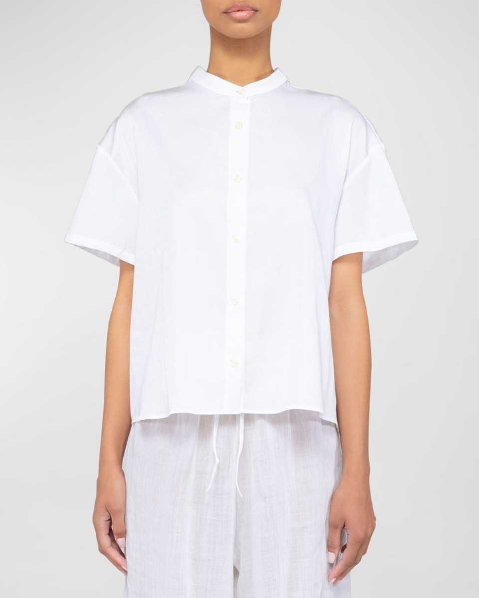 Yoko Short-Sleeve Button-Front Shirt