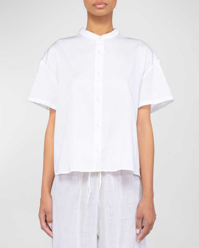 Yoko Short-Sleeve Button-Front Shirt