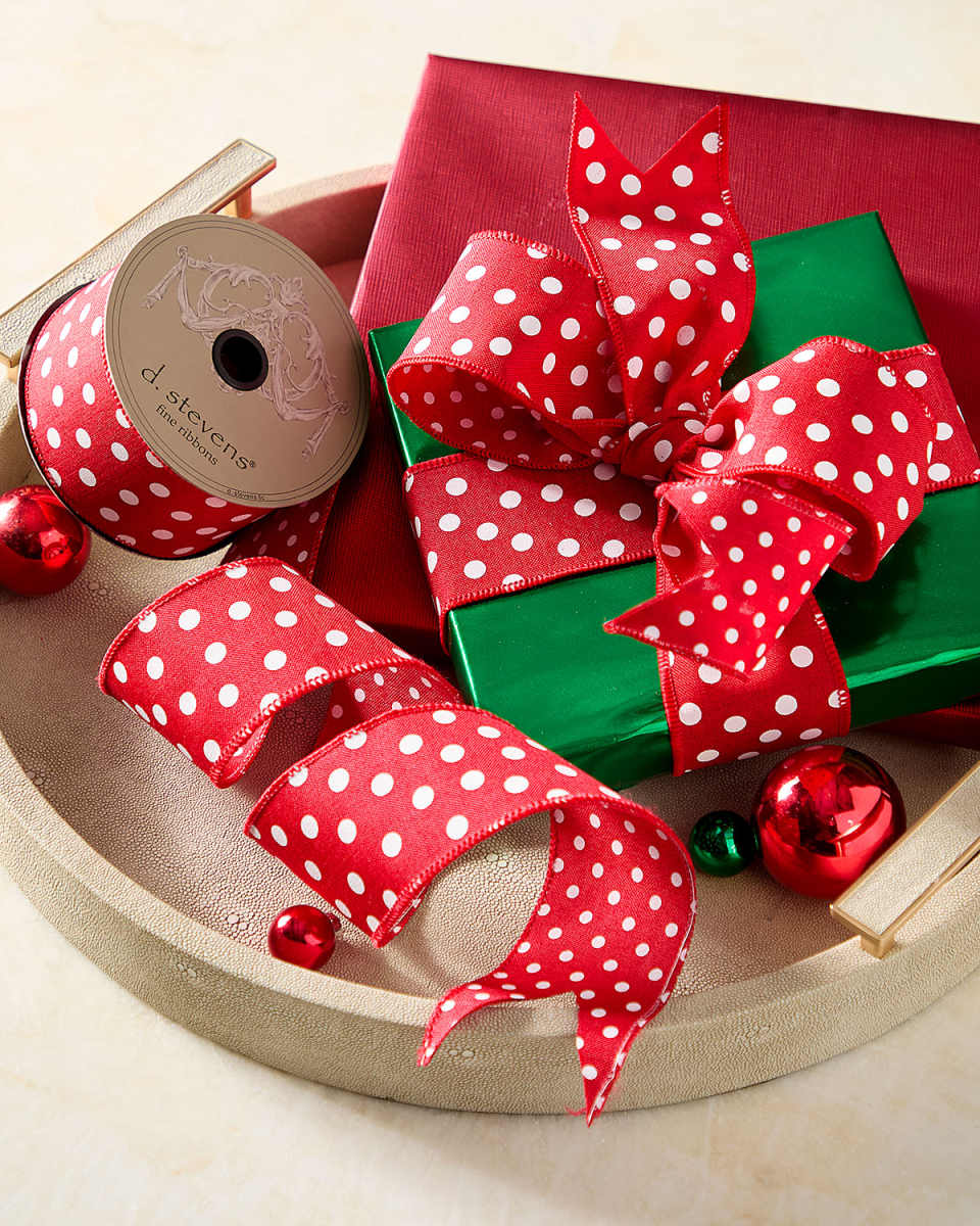 Polka Dot Ribbon, 2.5" x 10 Yards