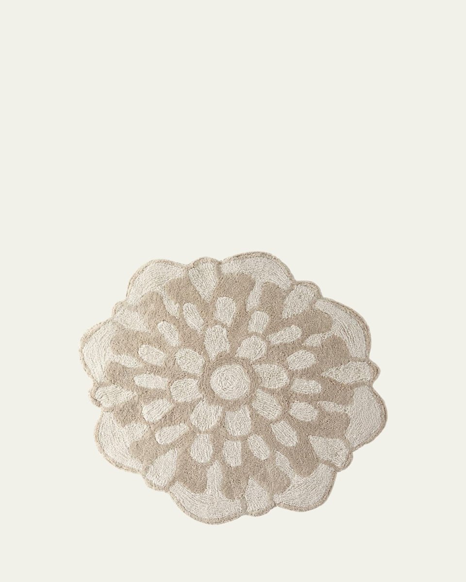 Otil Reversible Flower-Shaped Bath Rug