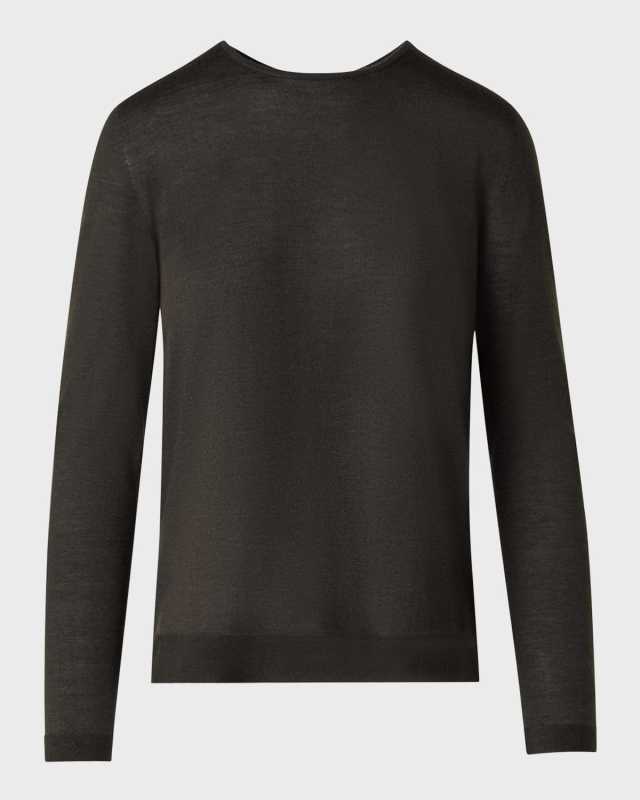 Cashmere-Silk Fine Gauge Knit Sweater