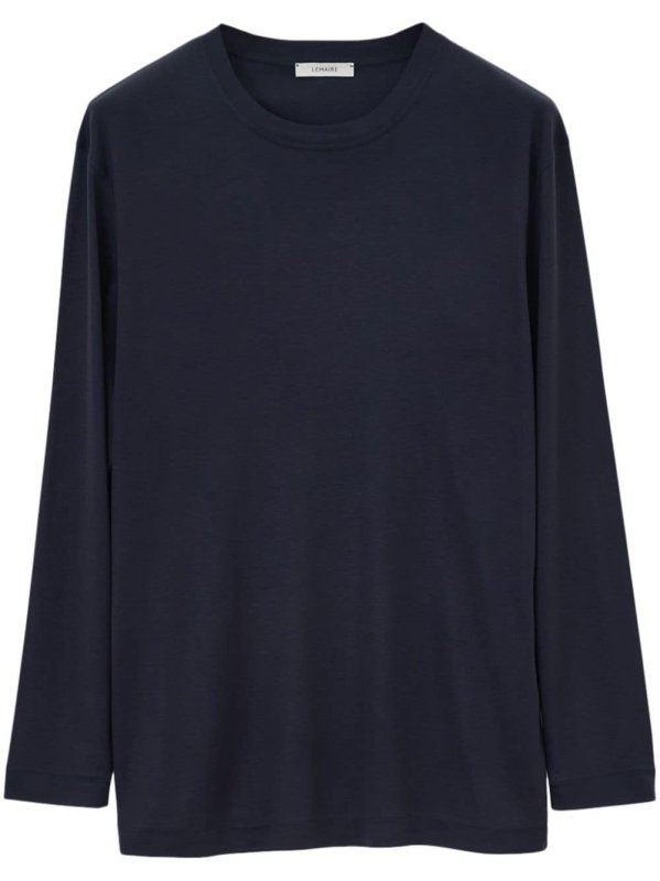 long-sleeve cotton T-shirt