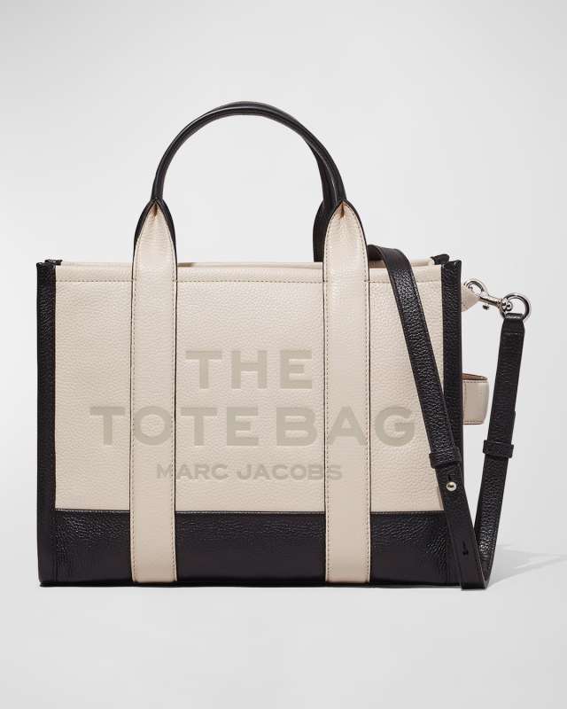 The Colorblock Medium Leather Tote Bag