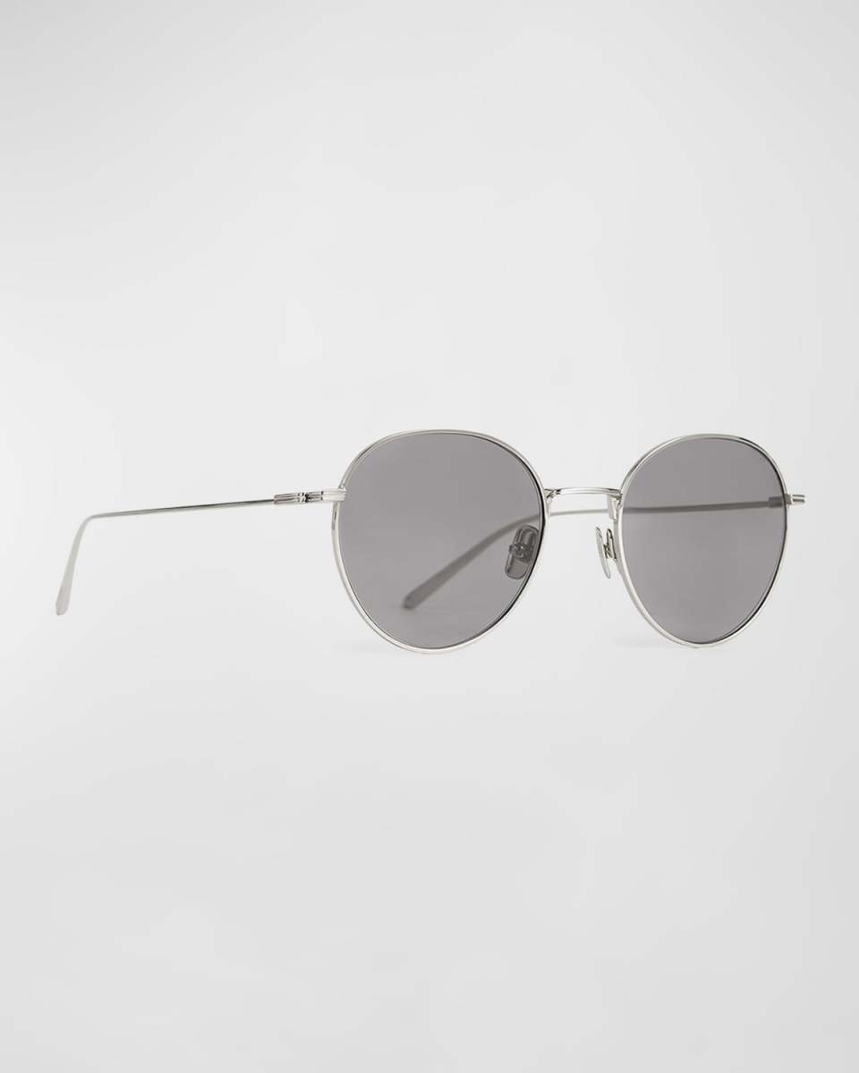 The Rounds Stainless Steel Round Sunglasses