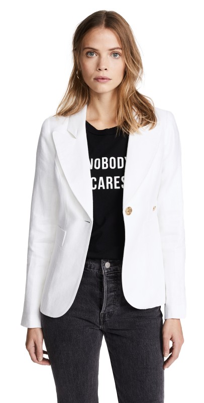SMYTHE Duchess Blazer White