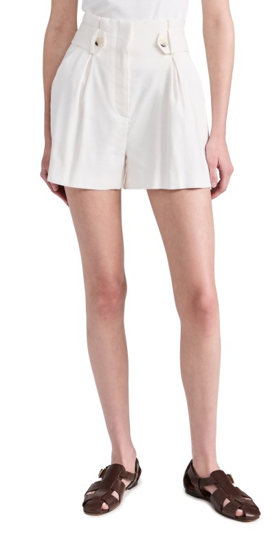 Veronica Beard Franzi Shorts Off White