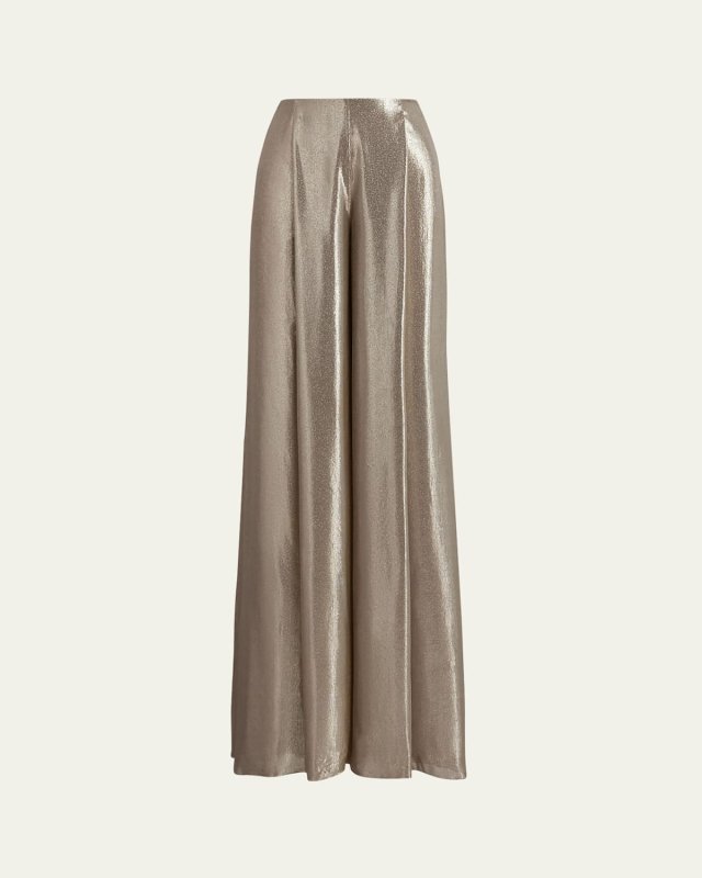 Franncis Striped Metallic Chiffon Pants