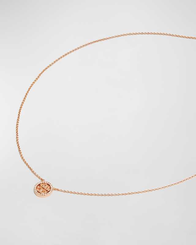 Miller Pave Logo Delicate Necklace