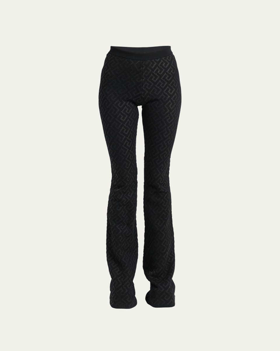 Greca Signature Flare Wool Pants