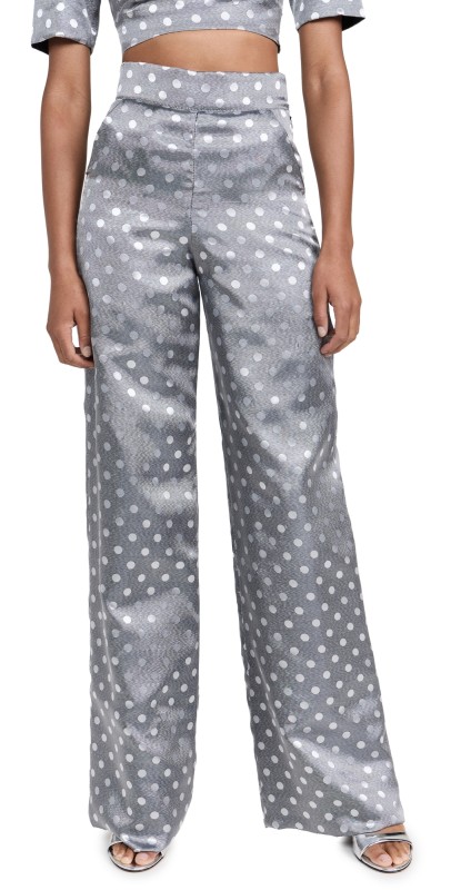 Dur Doux Dot Baggy Trousers White/Black