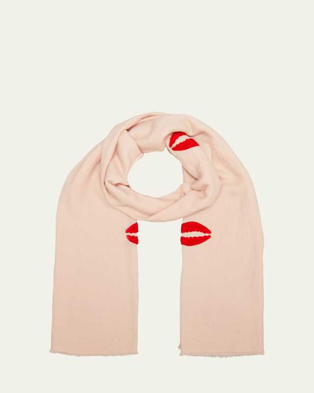 Beautiful Lips Merino Wool Scarf