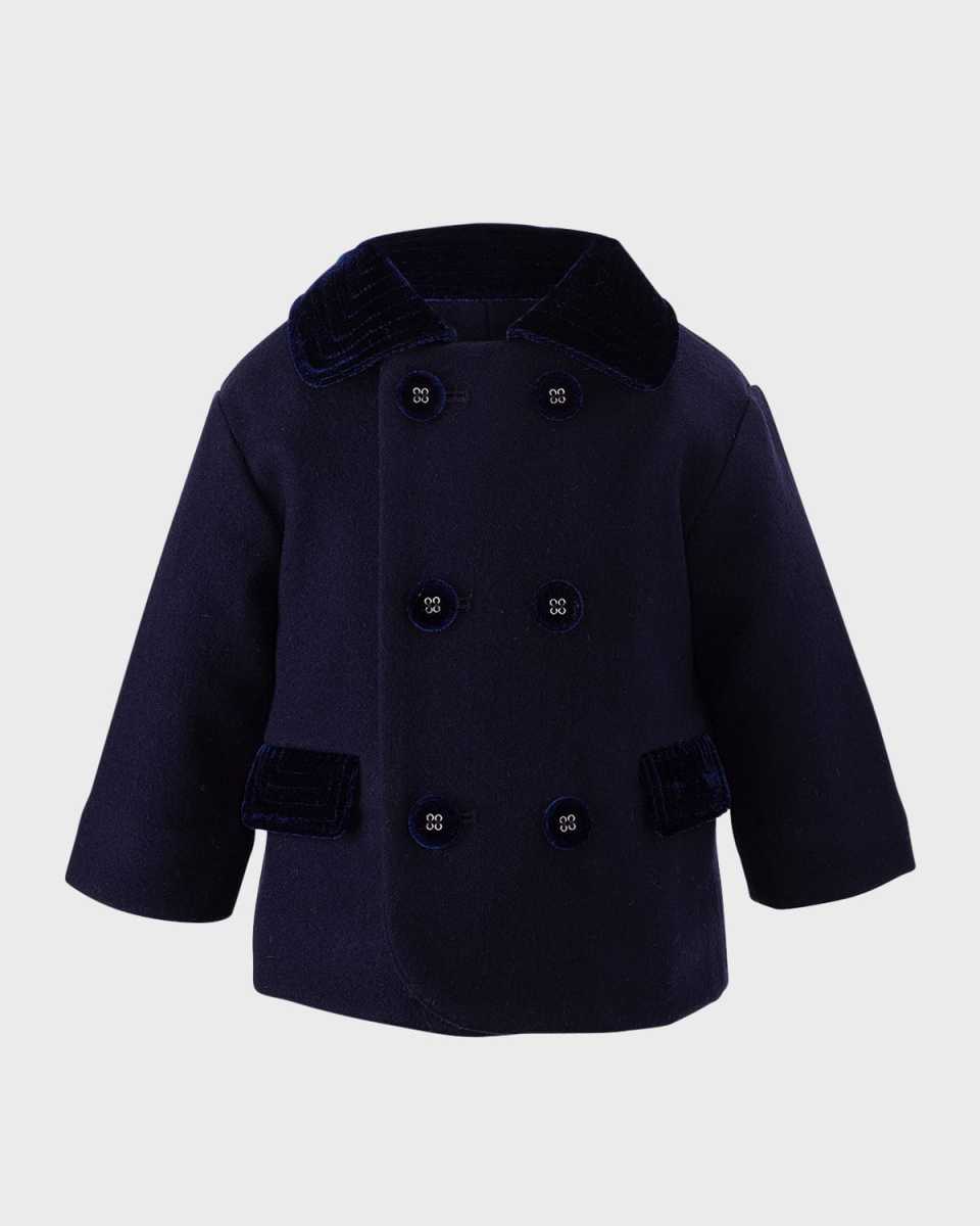 Boy's Double Breasted Coat, Size 6M-24