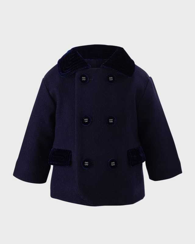 Boy's Double Breasted Coat, Size 6M-24