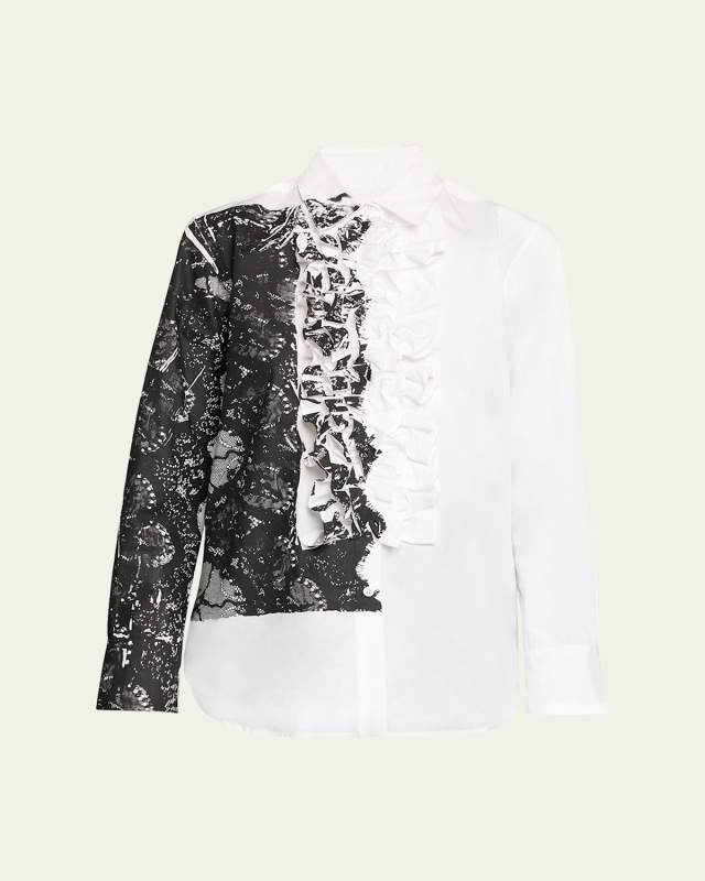 Venetian Lace Tuxedo Shirt