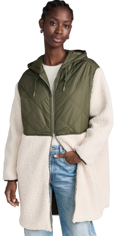 NSF Hammond Zip Front Anorak Natural/Army