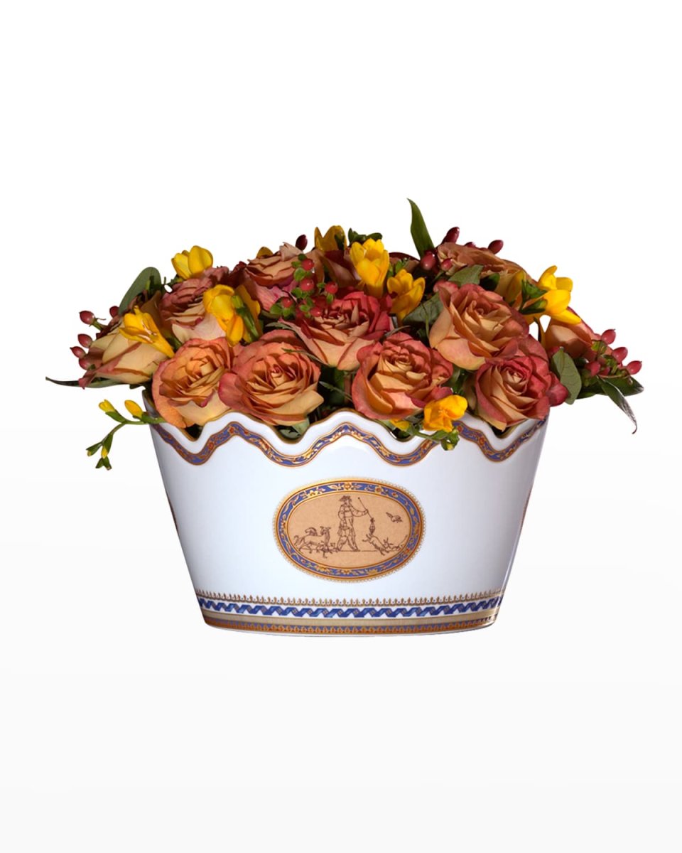 Chinoise Blue Montieth Cachepot