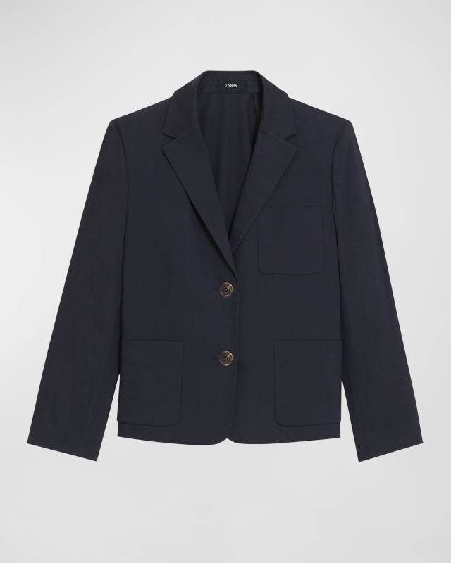 Shrunken Patch Pocket Jacket