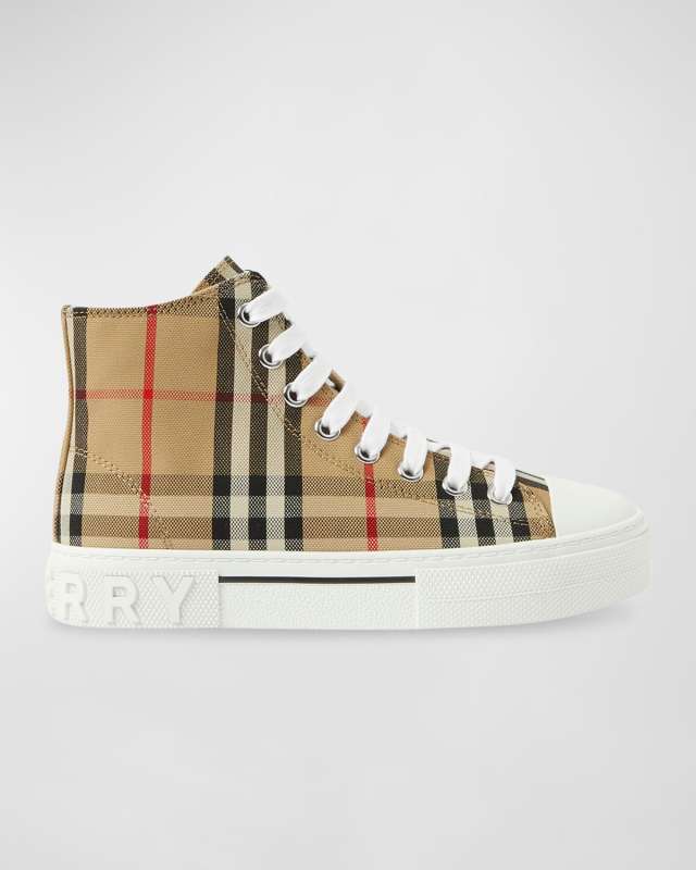 Kid's Mini Jack Check High-Top Sneakers, Baby/Toddler