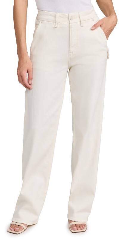 Good American Good 90s Carpenter Jeans Cloud White001