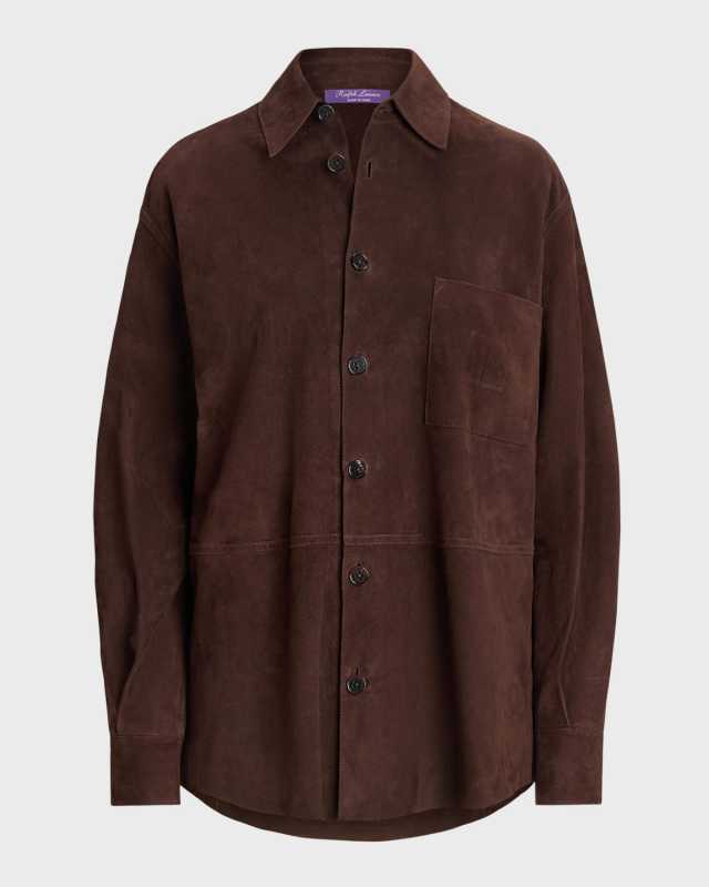Tyler Suede Button-Front Shirt