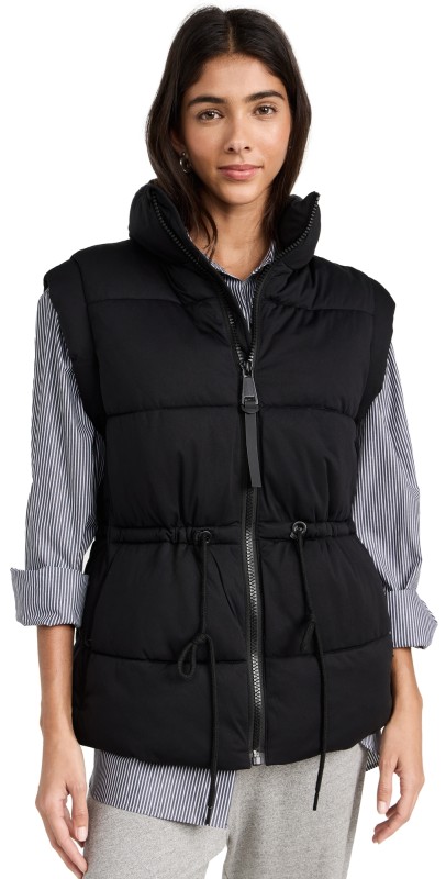 Avec Les Filles Puffer Vest Black