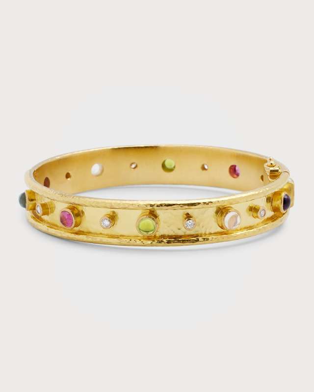 Tutti Frutti 19k Bangle Bracelet