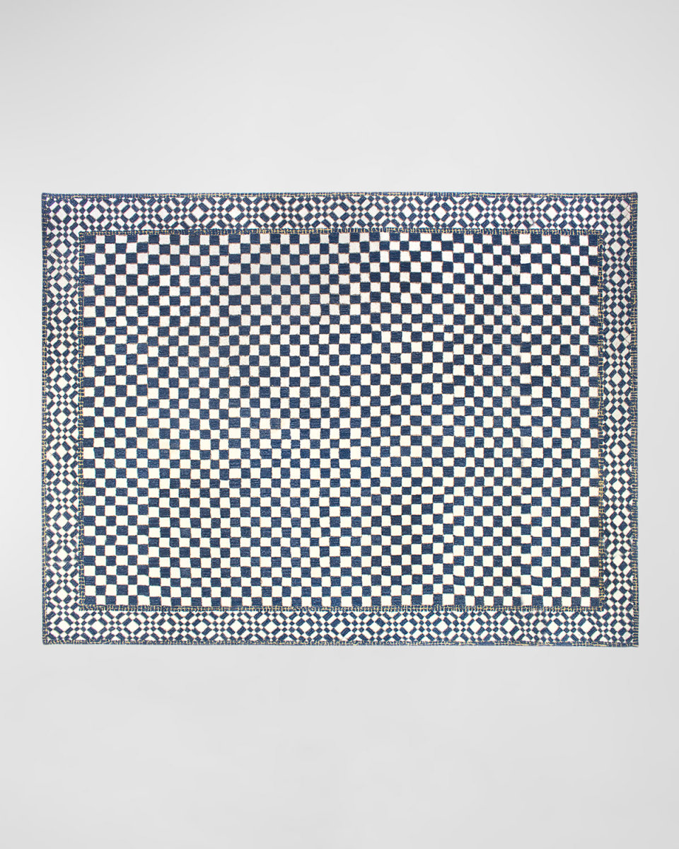 Royal Check Rug, 9' x 12'