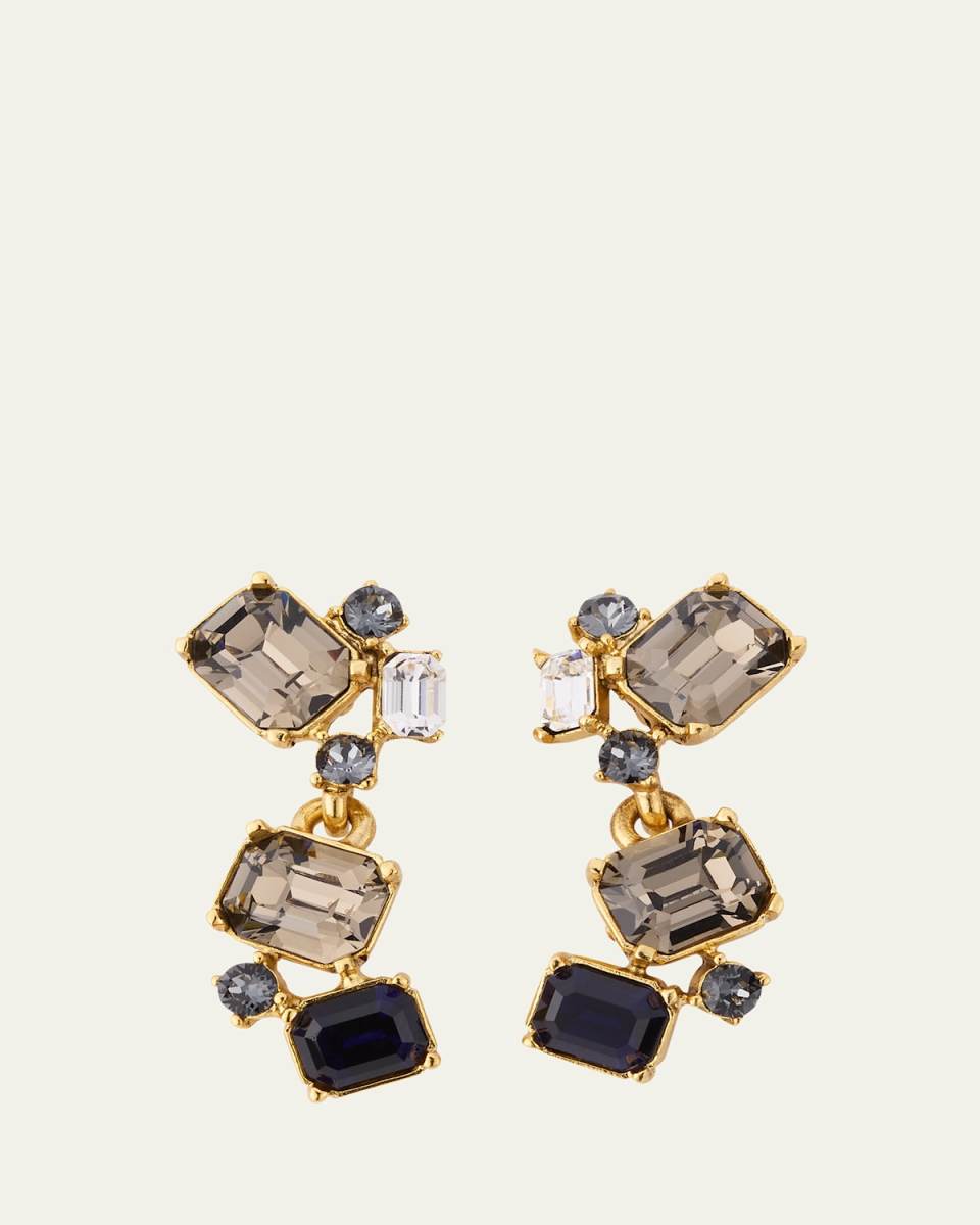 Scramble Crystal Drop Earrings