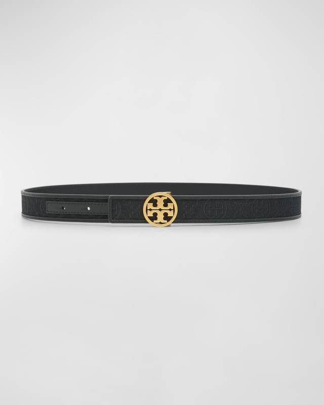 Miller T-Monogram Mixed-Media Belt