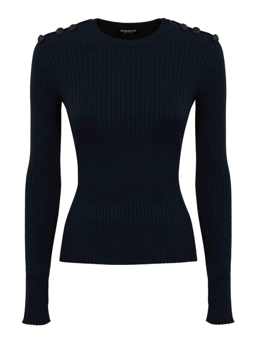 Dondup Pull Col Rond - Bleu