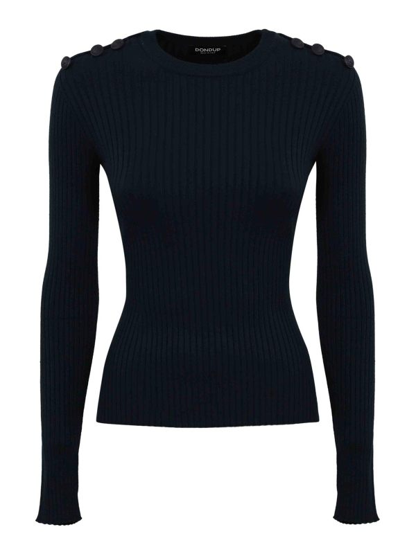 Dondup Pull Col Rond - Bleu