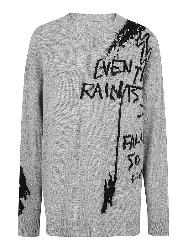 Yohji Yamamoto Pull Col Bateau - Gris