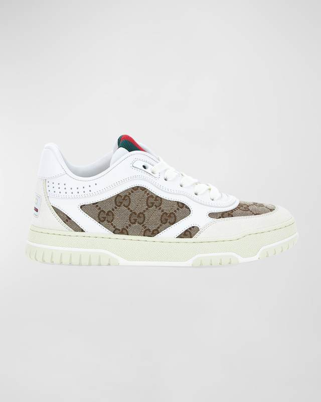 ReWeb GG Low-Top Leather Sneakers