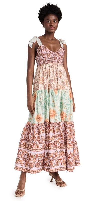 Free People Bluebell Maxi Dress Lilac Combo