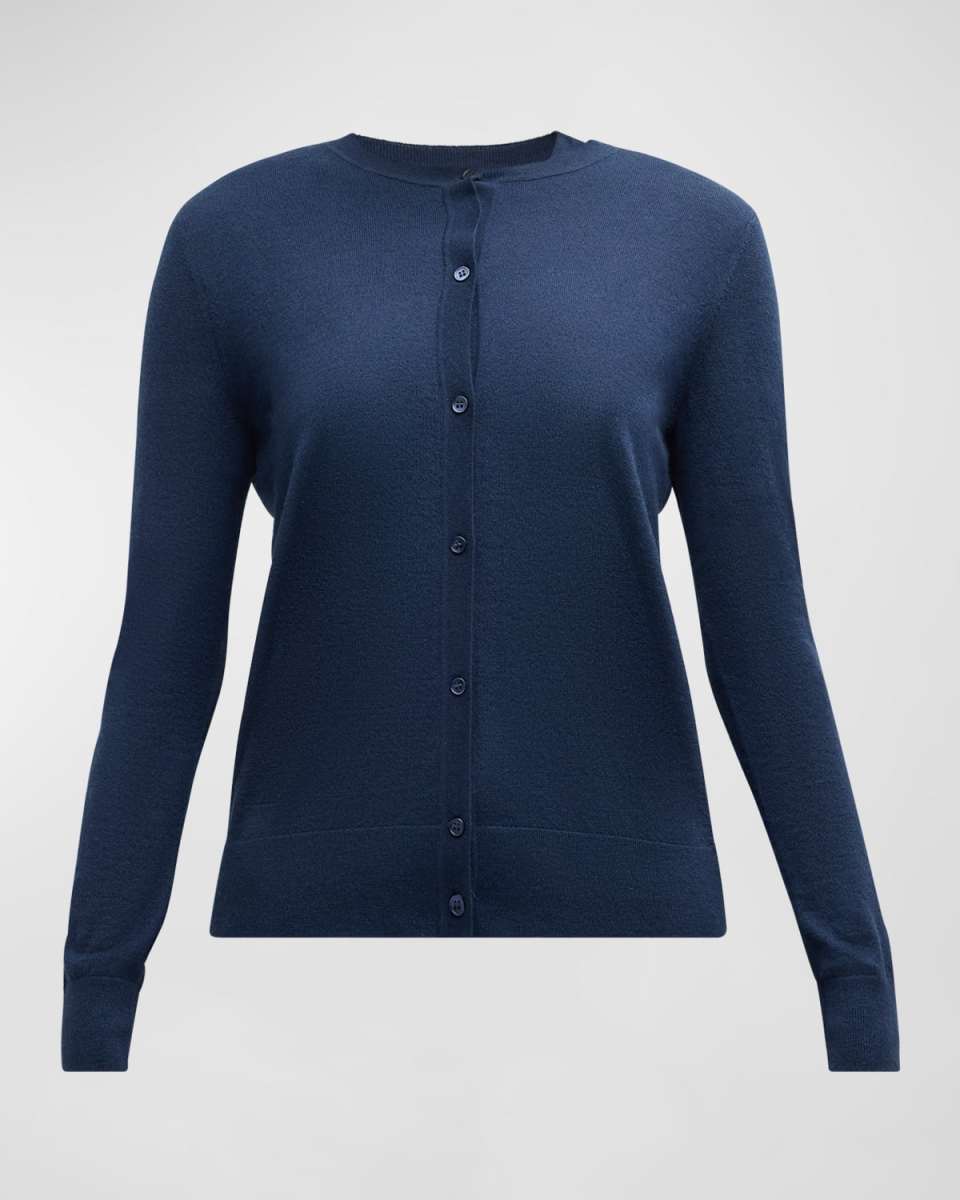 Cashmere Crewneck Cardigan
