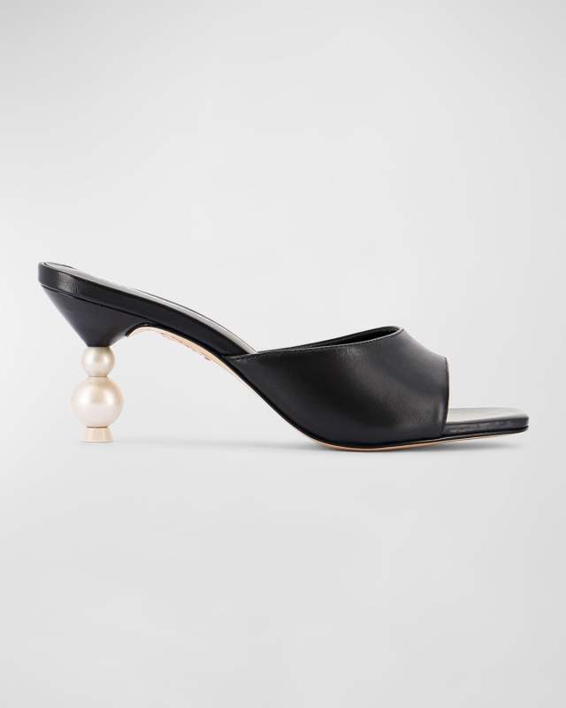 Pearla Leather Mule Sandals