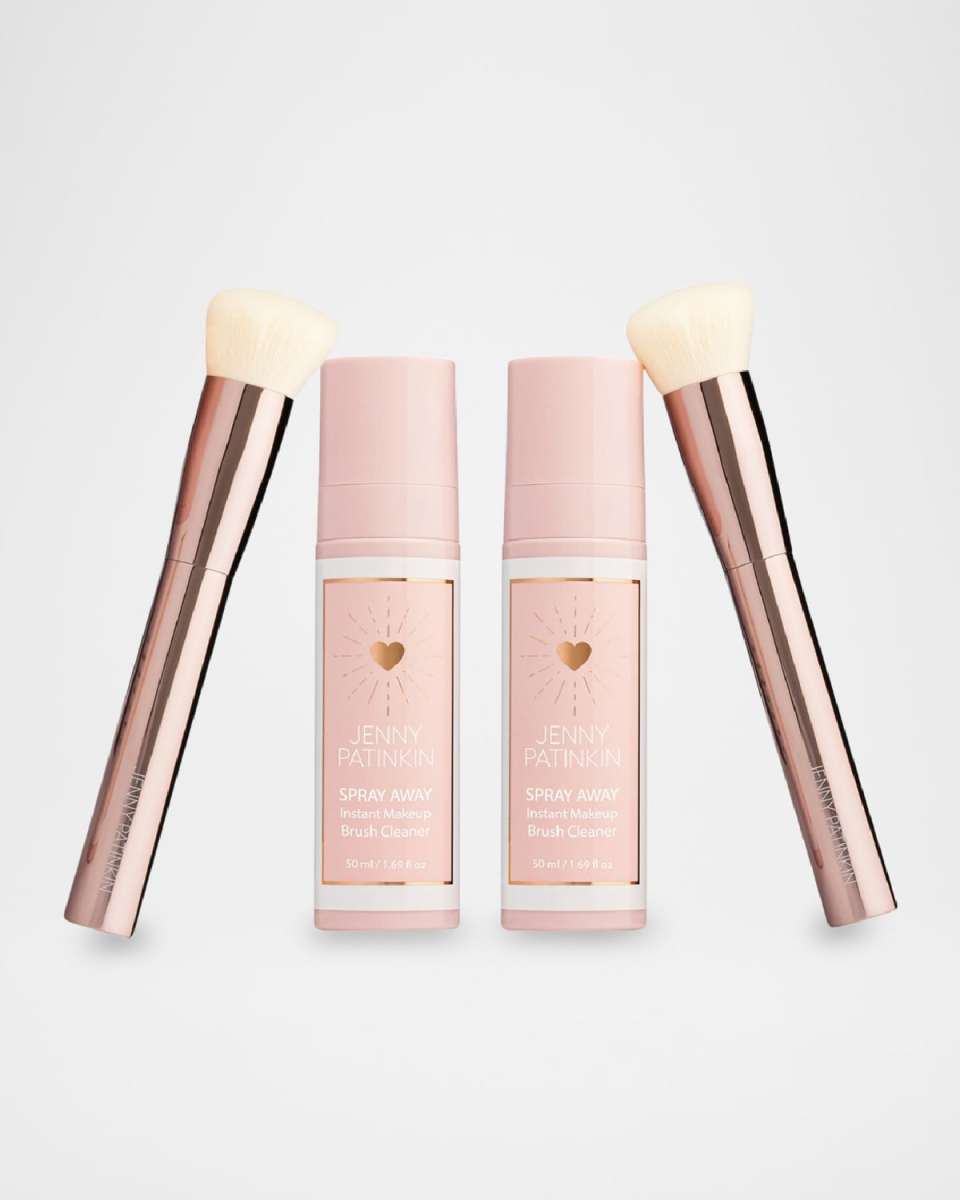 2 Piece Spray Away Instant Makeup Brush Cleaner