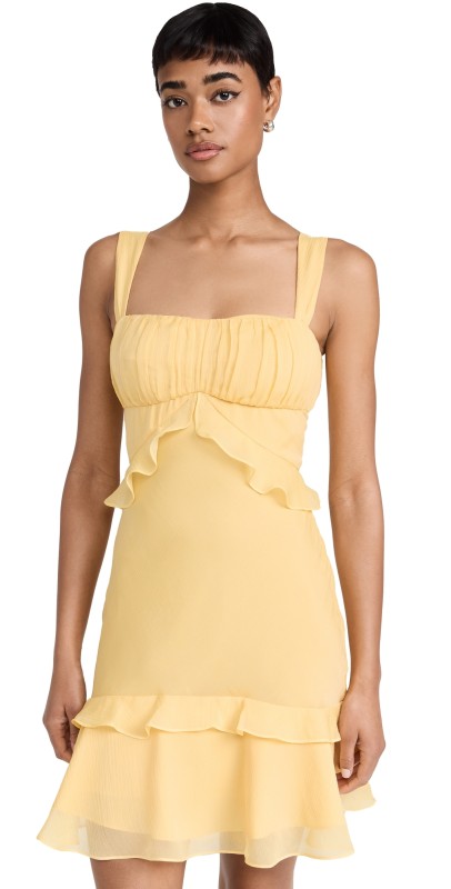 SALONI Chandra Short Dress Sunlight