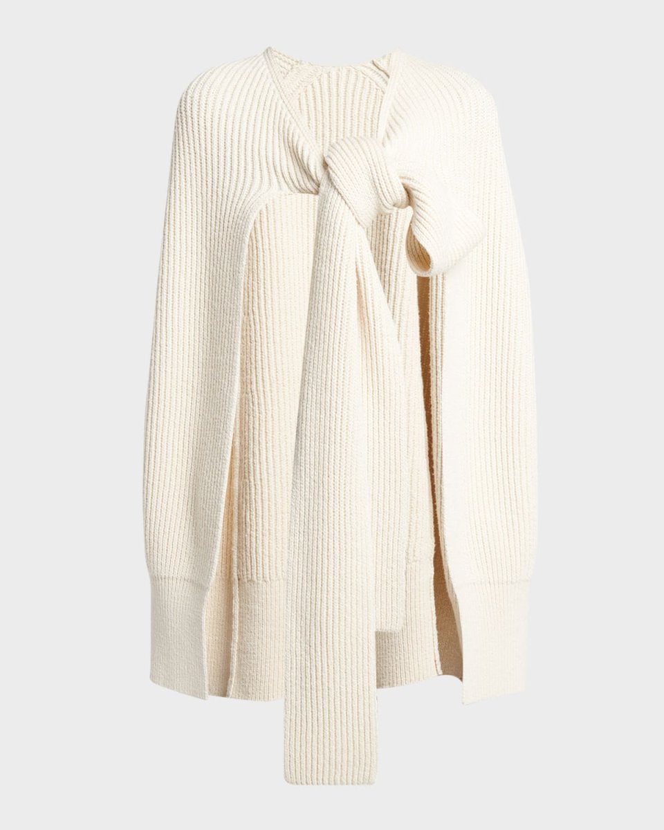 Rib Knitted Cape
